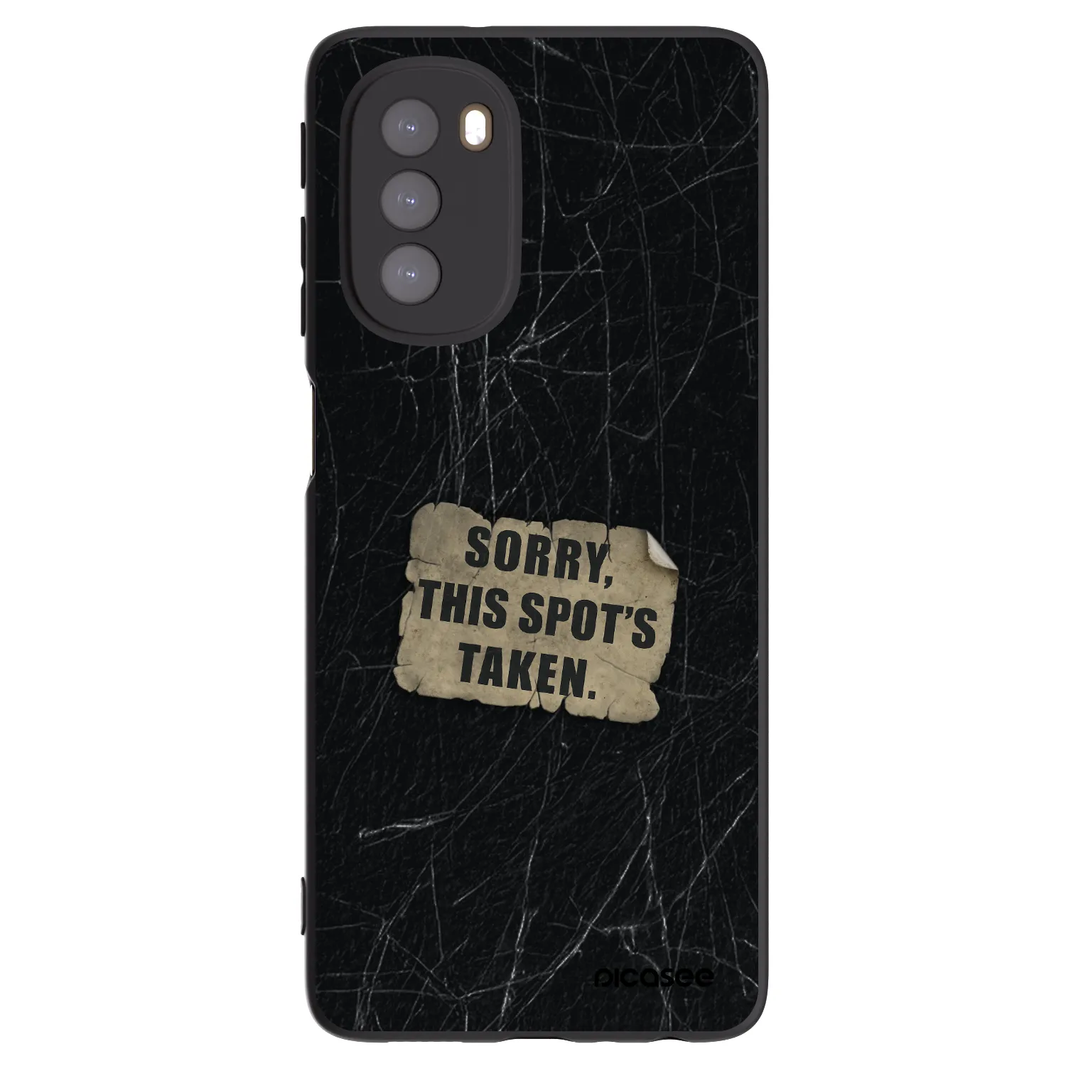 Picasee crna silikonska maskica za Motorola Moto G51 - SORRY