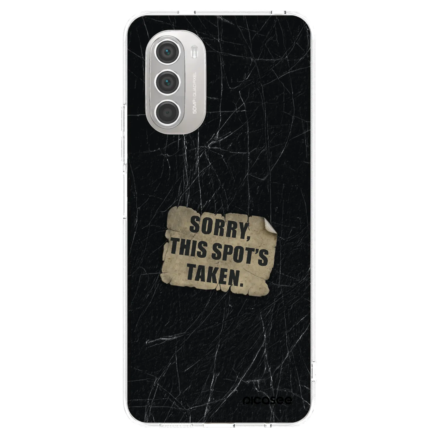 Picasee silikonska prozirna maskica za Motorola Moto G51 - SORRY