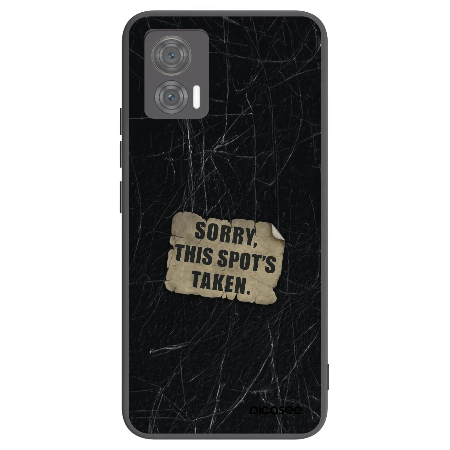 Picasee crna silikonska maskica za Motorola Edge 30 Neo - SORRY
