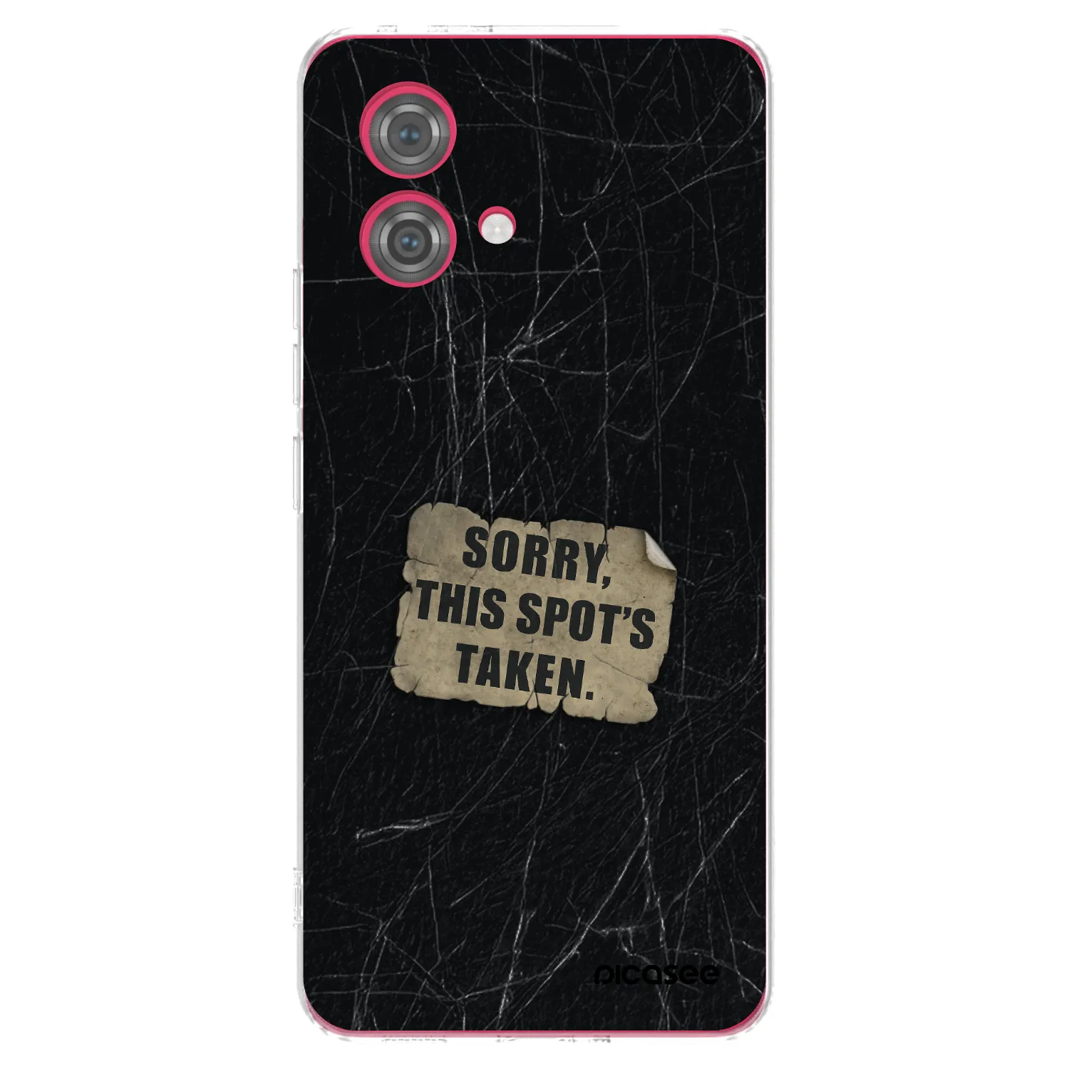 Picasee silikonska prozirna maskica za Motorola Moto G84 5G - SORRY