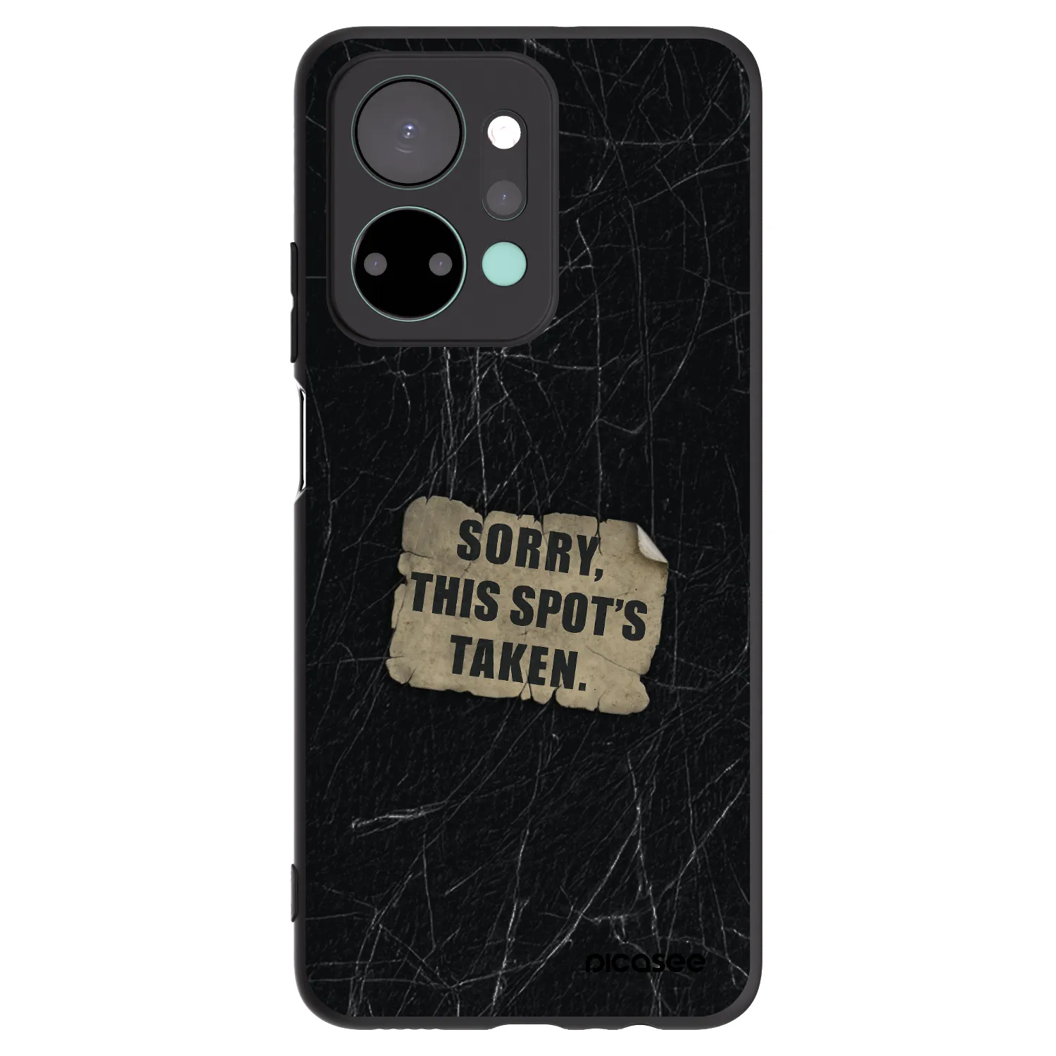 Picasee crna silikonska maskica za Honor X7a - SORRY