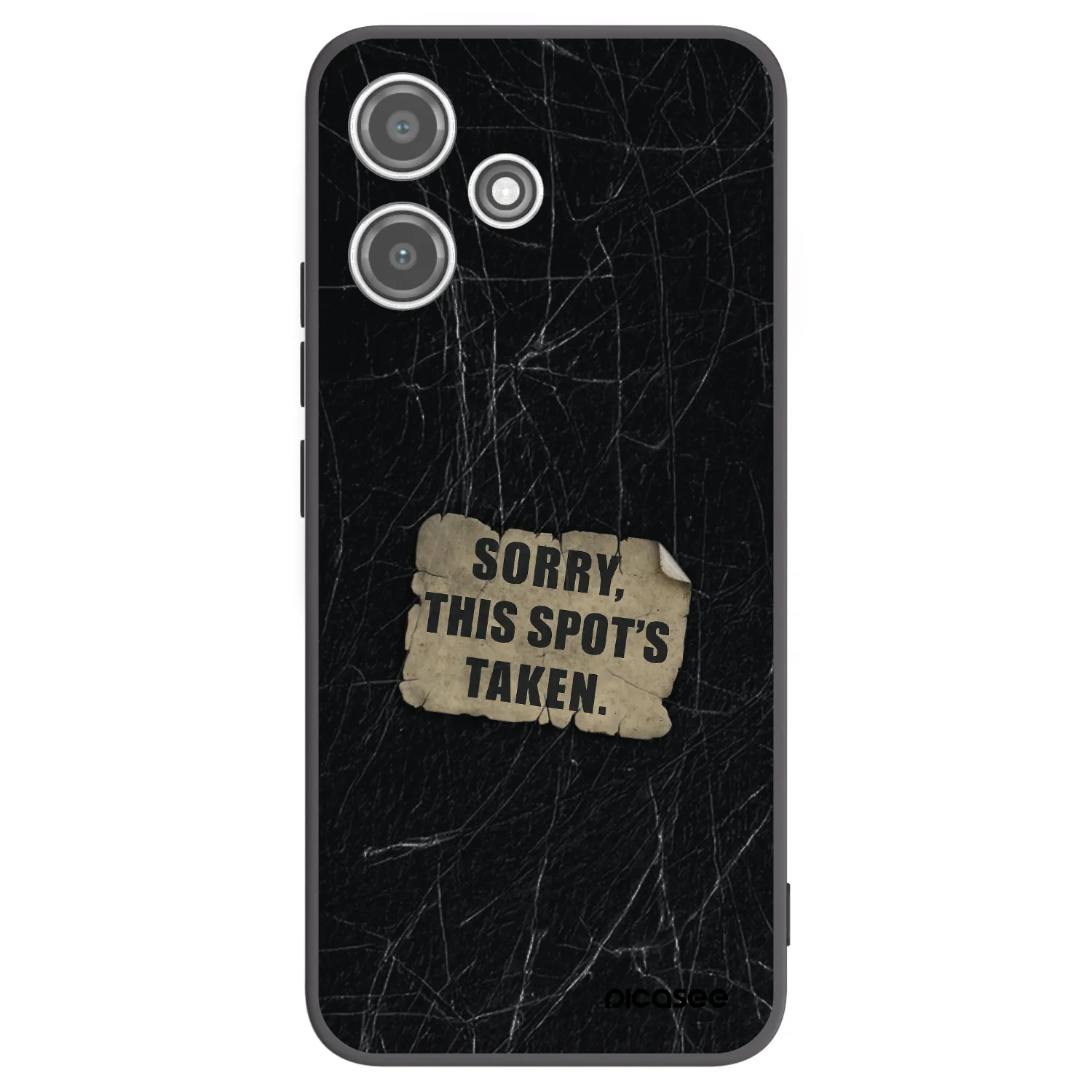 Picasee crna silikonska maskica za Xiaomi Redmi 12 5G - SORRY