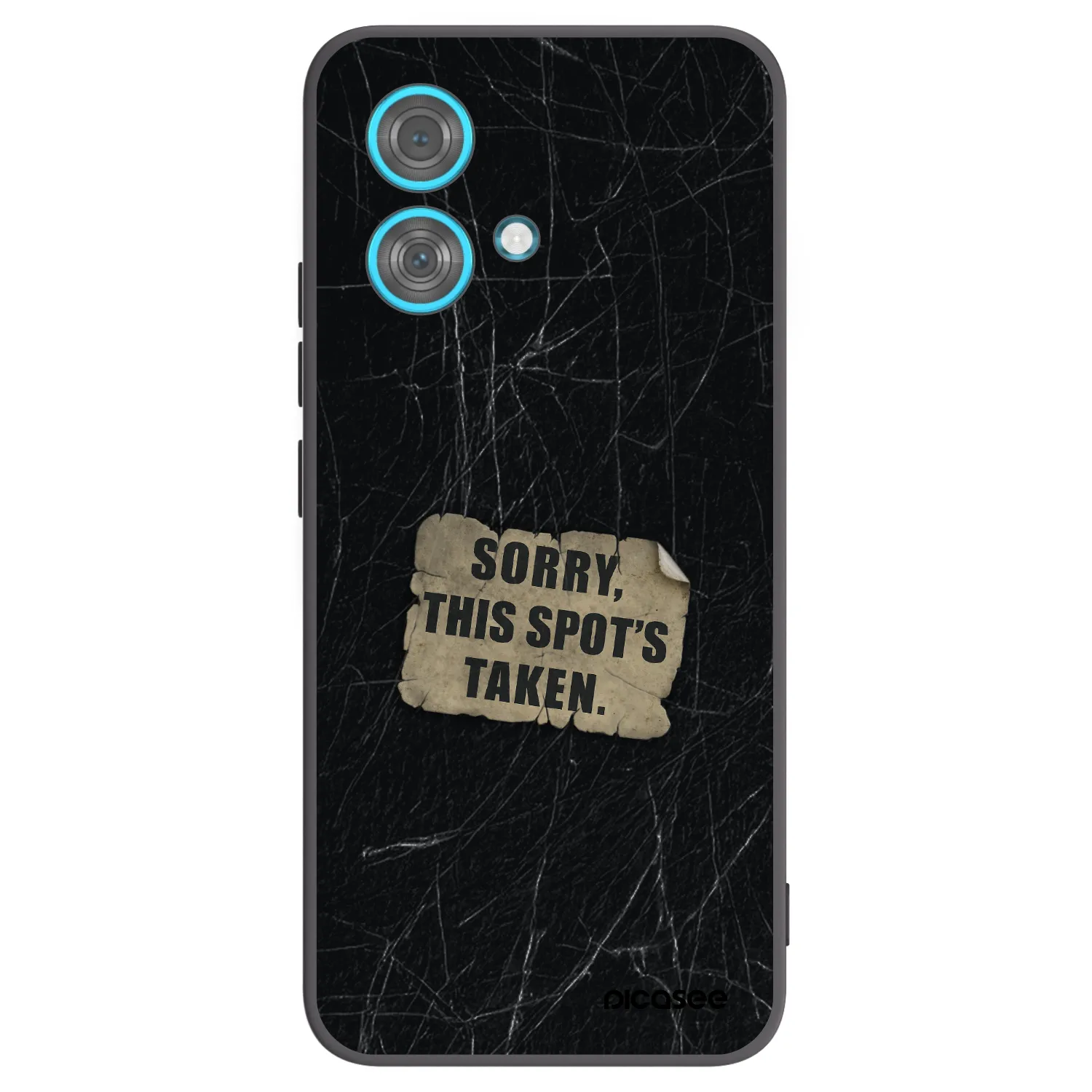 Picasee crna silikonska maskica za Motorola Edge 40 Neo - SORRY