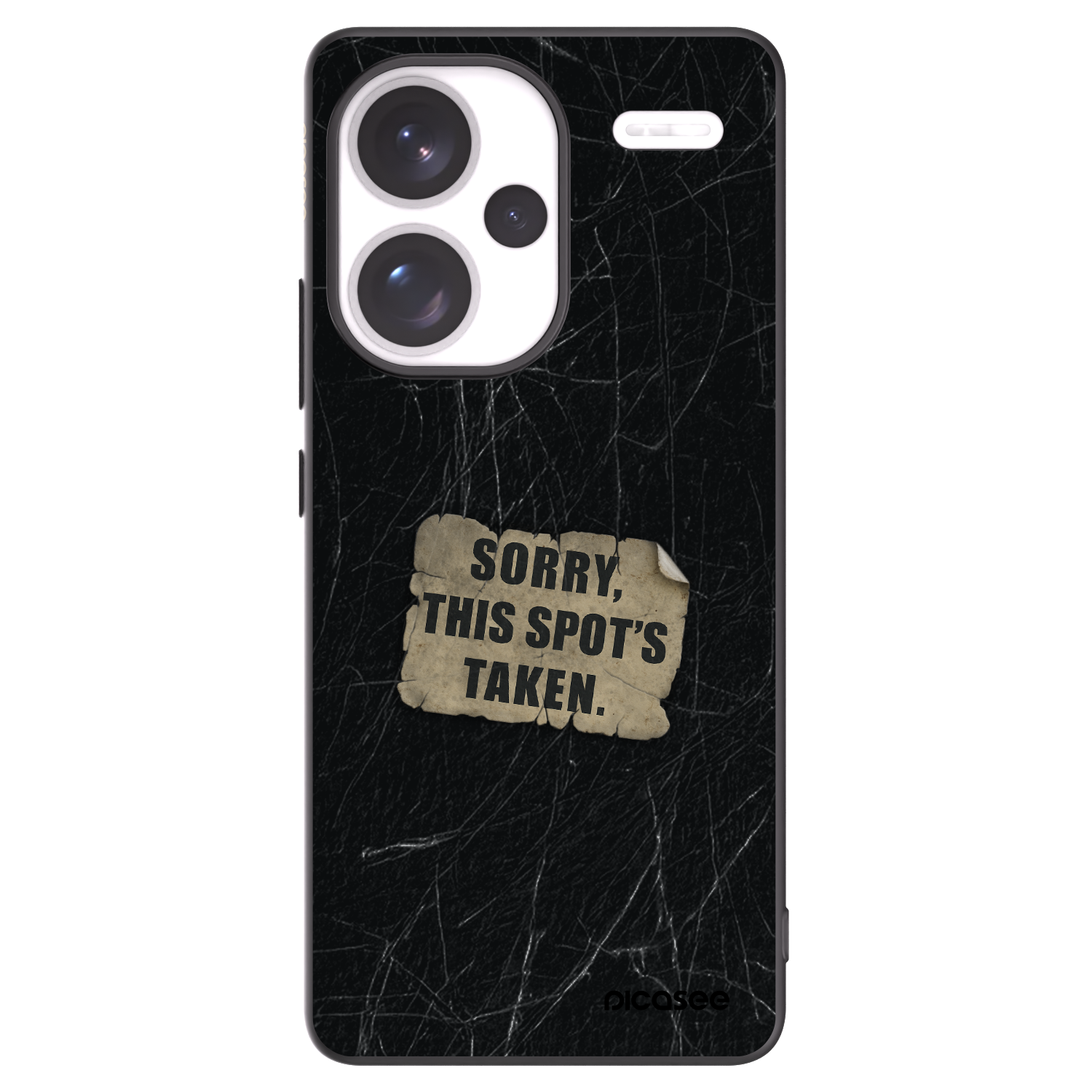 Picasee crna silikonska maskica za Xiaomi Redmi Note 13 Pro+ 5G - SORRY