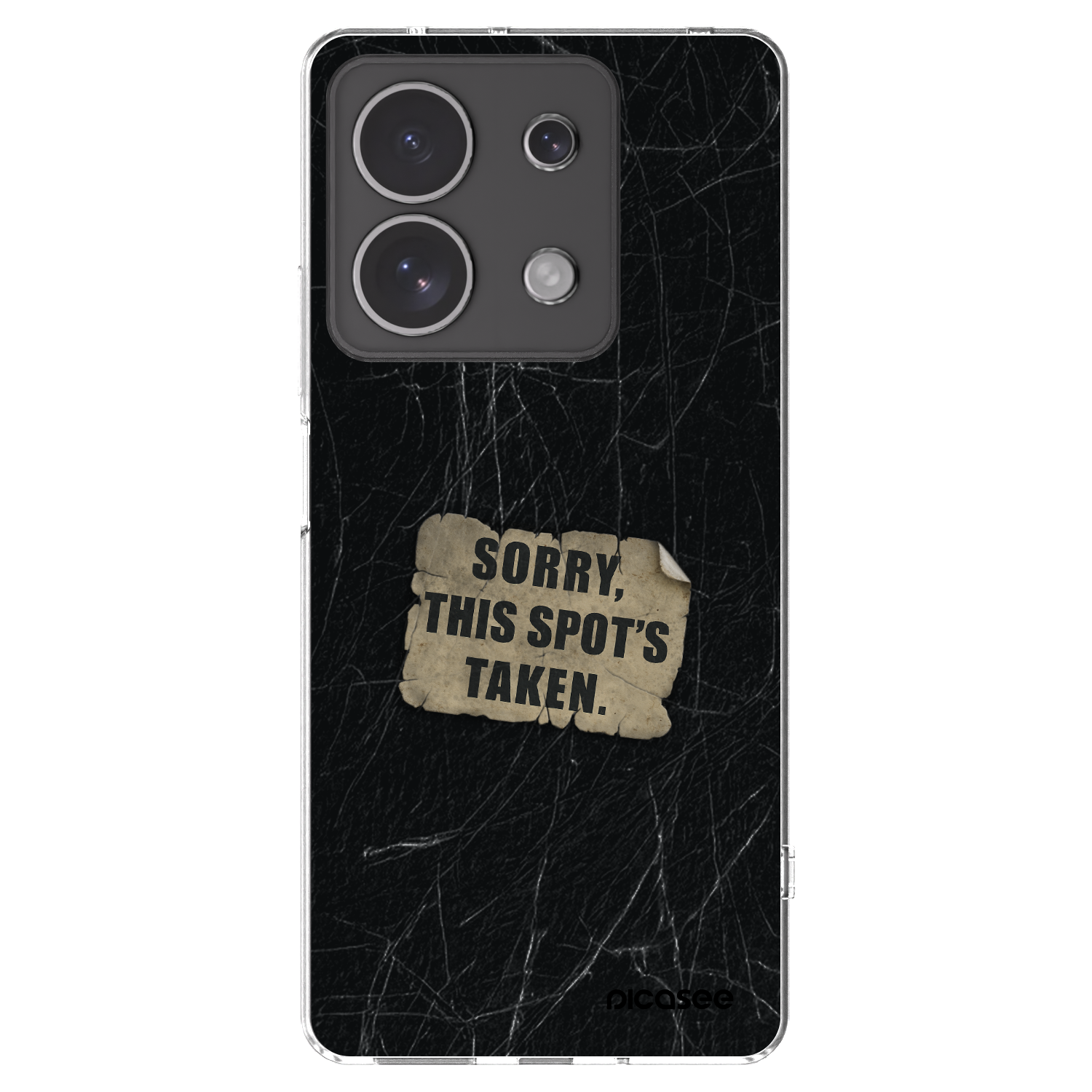 Picasee silikonska prozirna maskica za Xiaomi Redmi Note 13 4G - SORRY