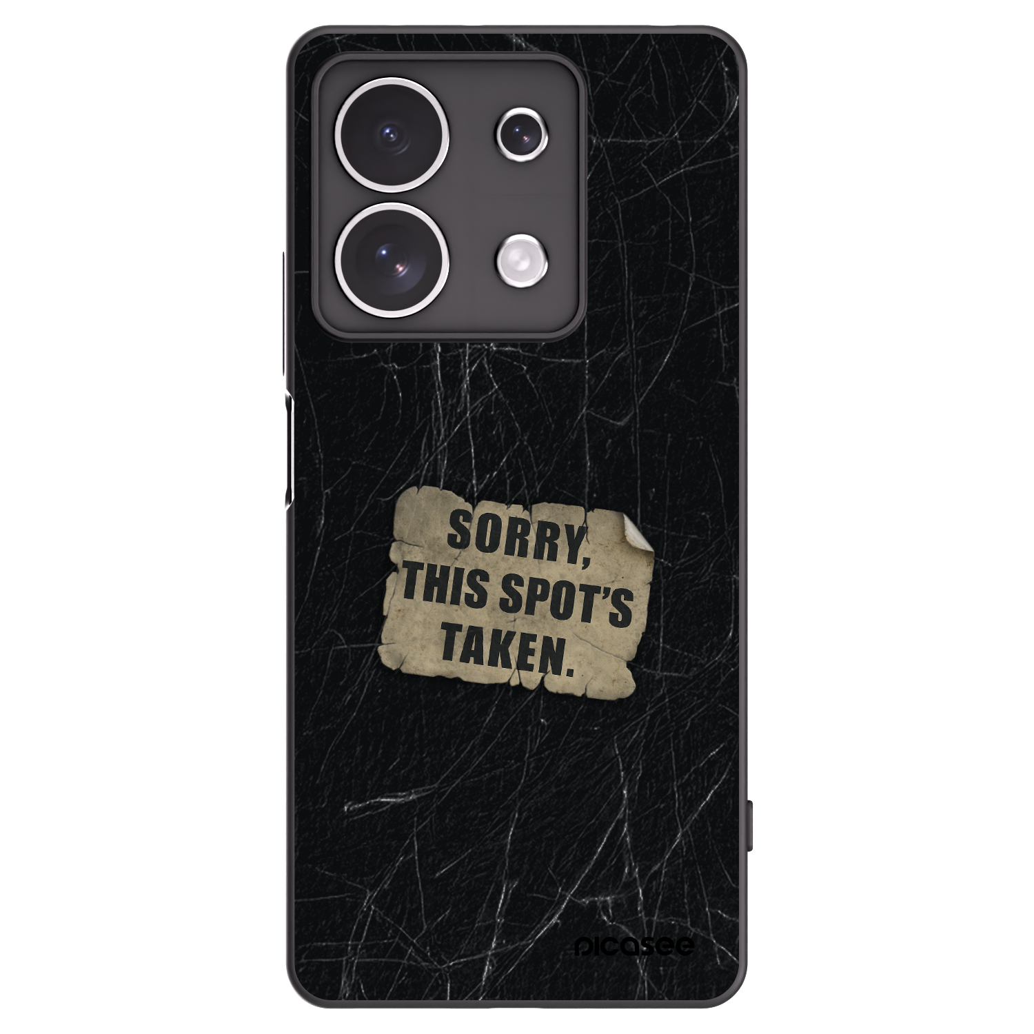 Picasee crna silikonska maskica za Xiaomi Redmi Note 13 4G - SORRY