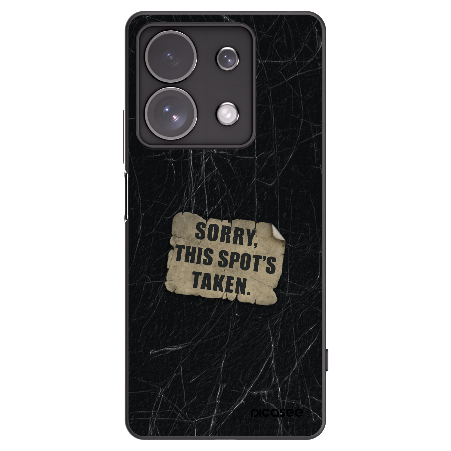 Picasee crna silikonska maskica za Xiaomi Redmi Note 13 Pro 4G - SORRY