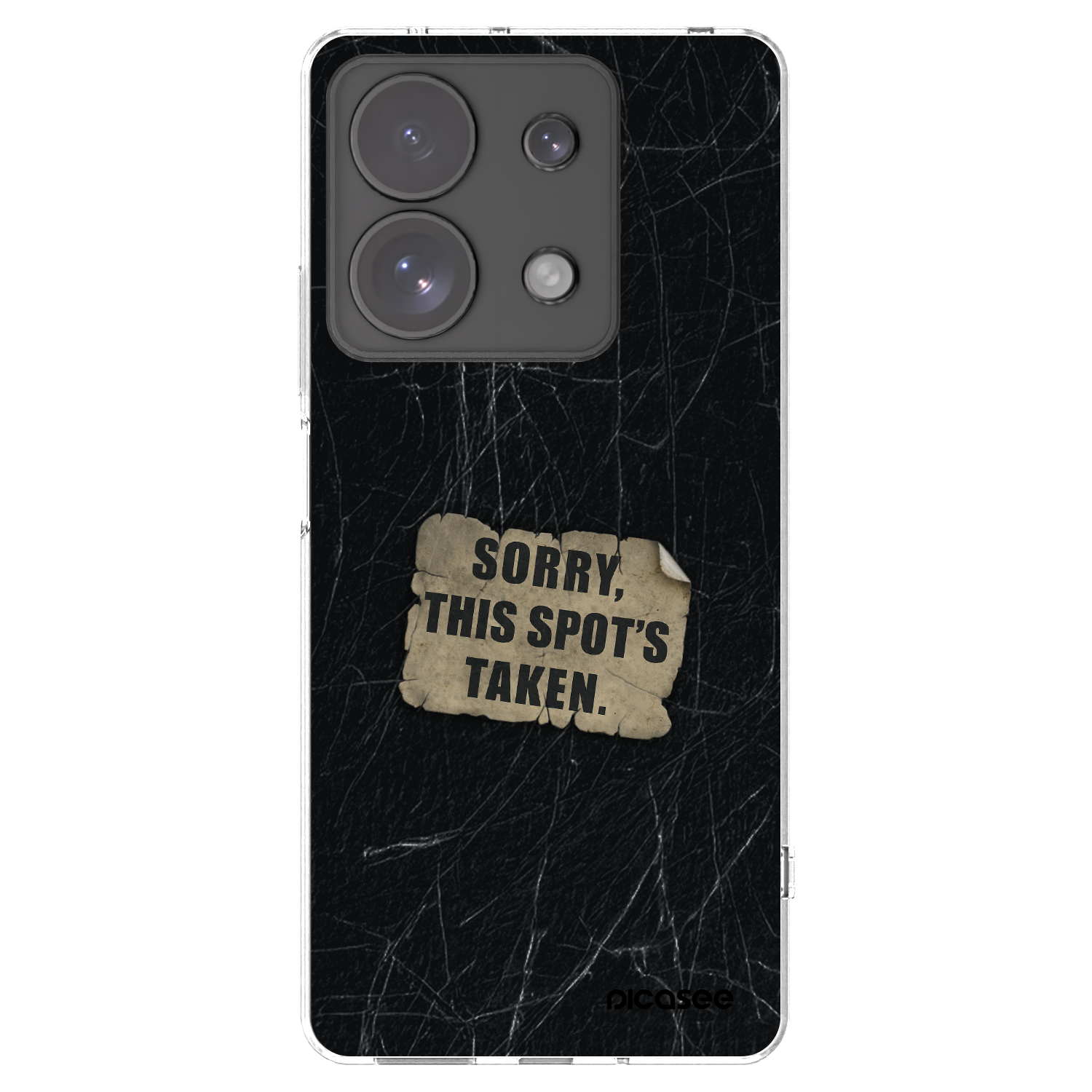 Picasee silikonska prozirna maskica za Xiaomi Redmi Note 13 Pro 4G - SORRY