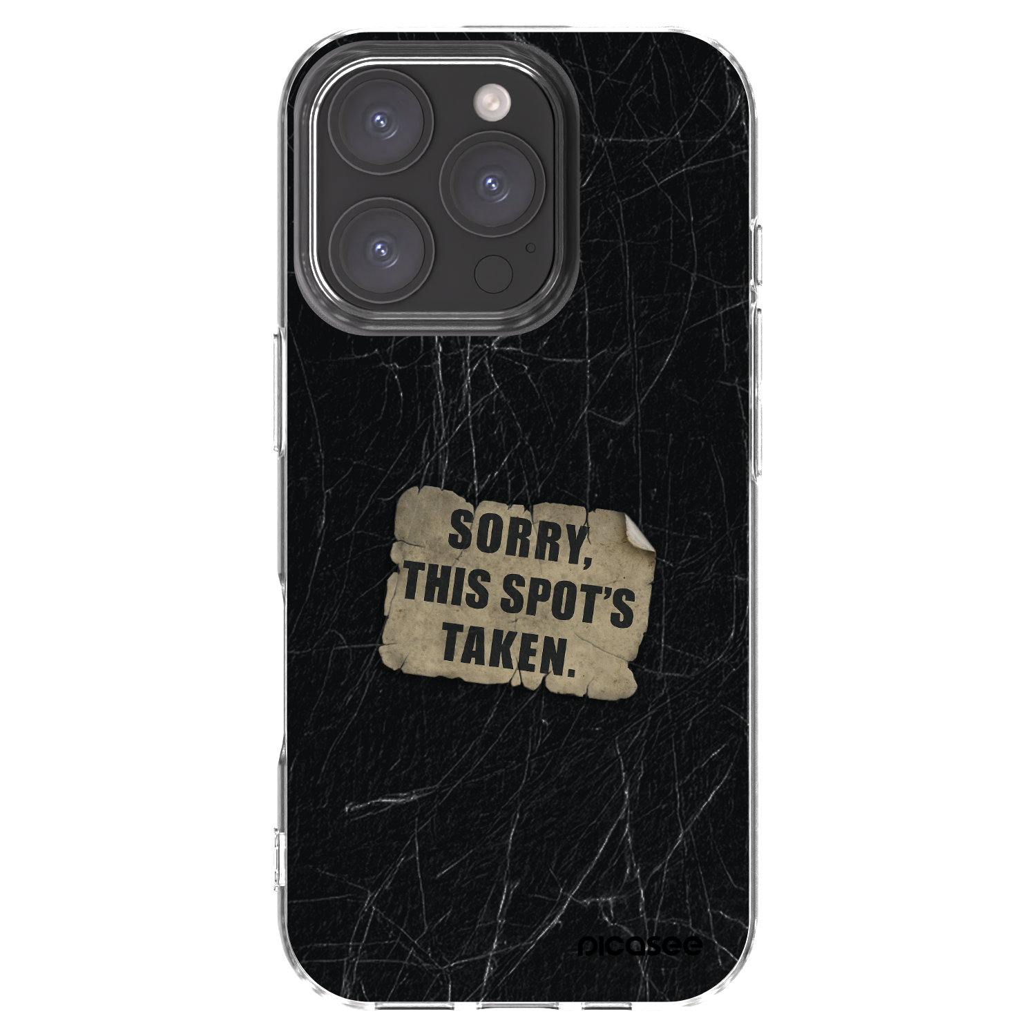 Picasee silikonska prozirna maskica za Apple iPhone 16 Pro - SORRY