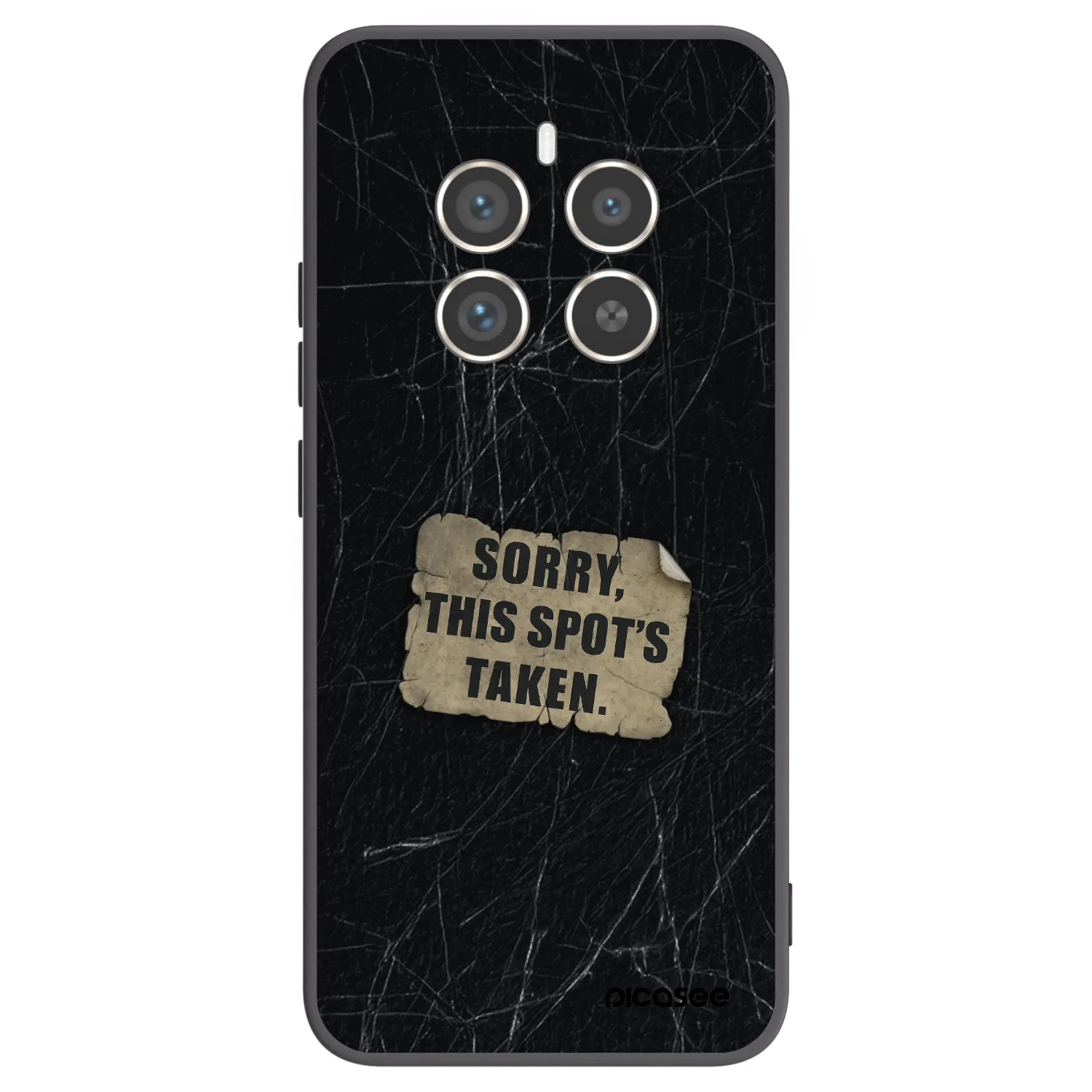 Picasee crna silikonska maskica za Realme 12 Pro 5G - SORRY