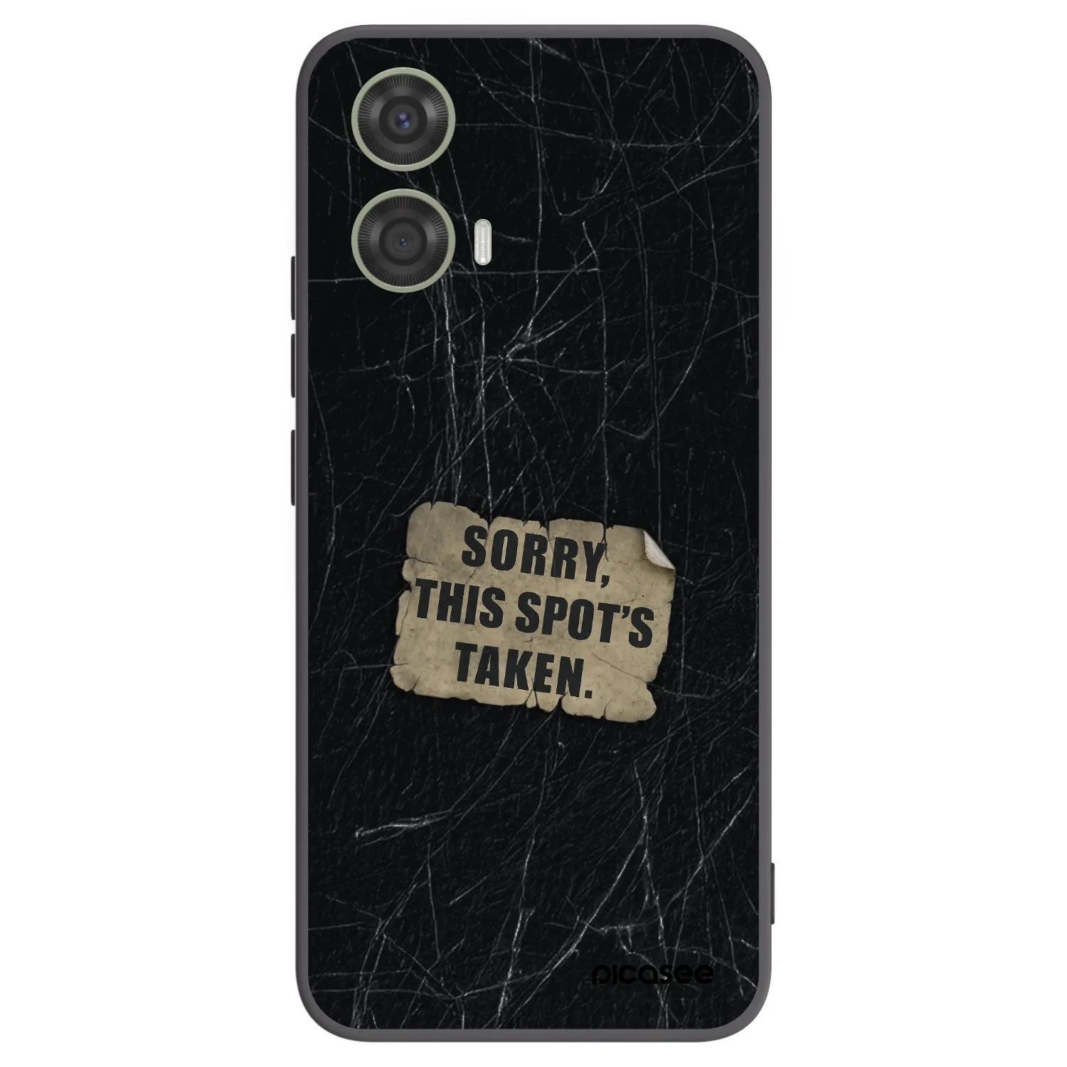 Picasee crna silikonska maskica za Motorola Moto G24 - SORRY