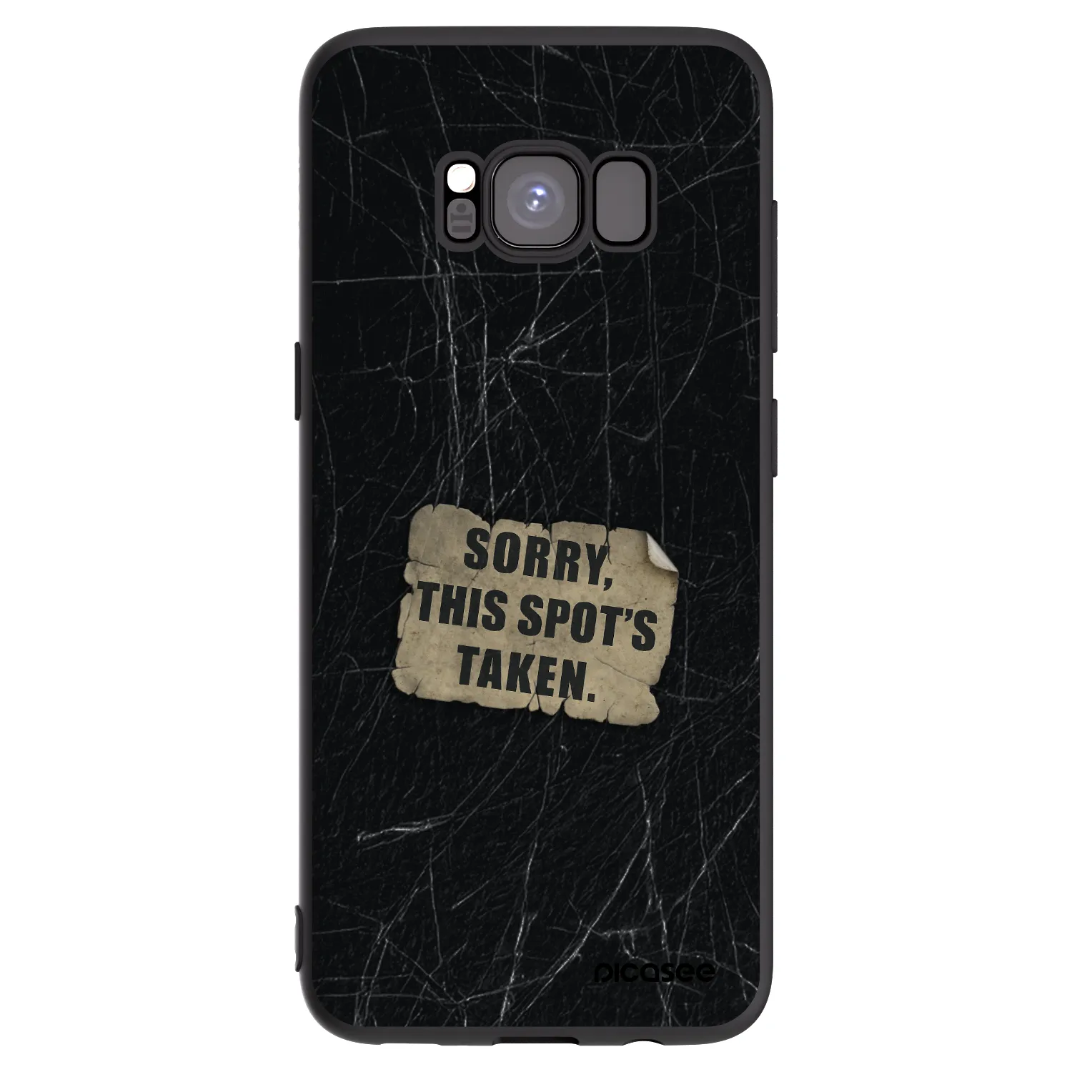 Picasee crna silikonska maskica za Samsung Galaxy S8 G950F - SORRY