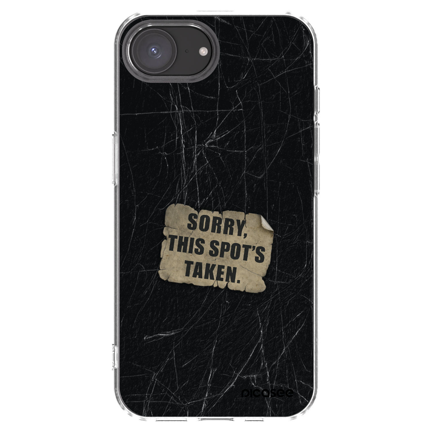 Picasee silikonska prozirna maskica za Apple iPhone 16e - SORRY