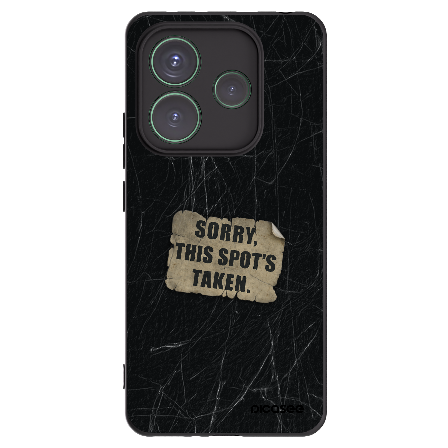 Picasee crna silikonska maskica za Xiaomi Redmi Note 14 5G - SORRY