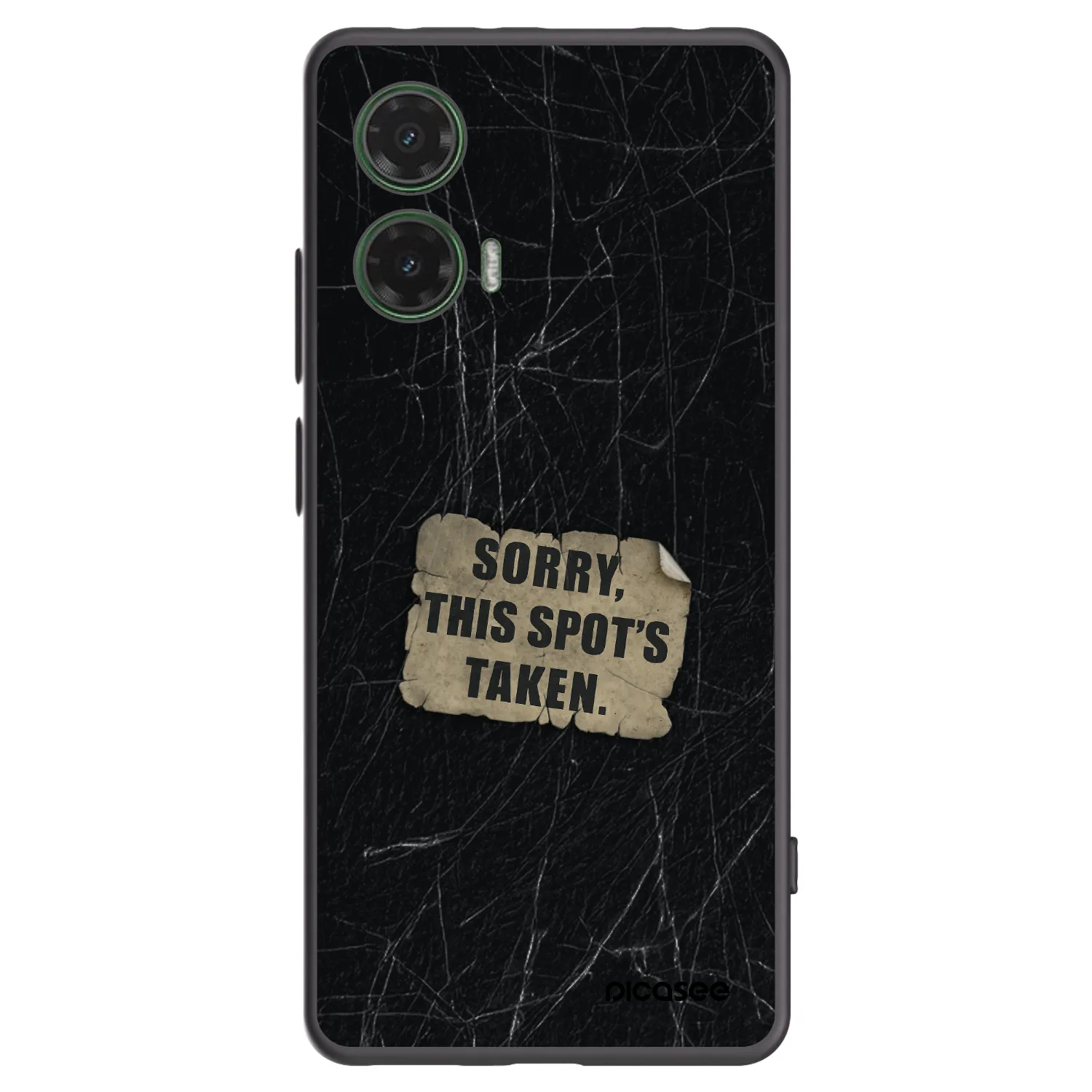 Picasee crna silikonska maskica za Motorola Moto G35 5G - SORRY