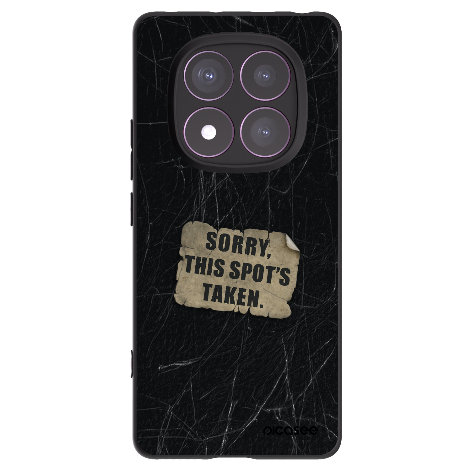 Picasee crna silikonska maskica za Xiaomi Redmi Note 14 Pro 4G - SORRY