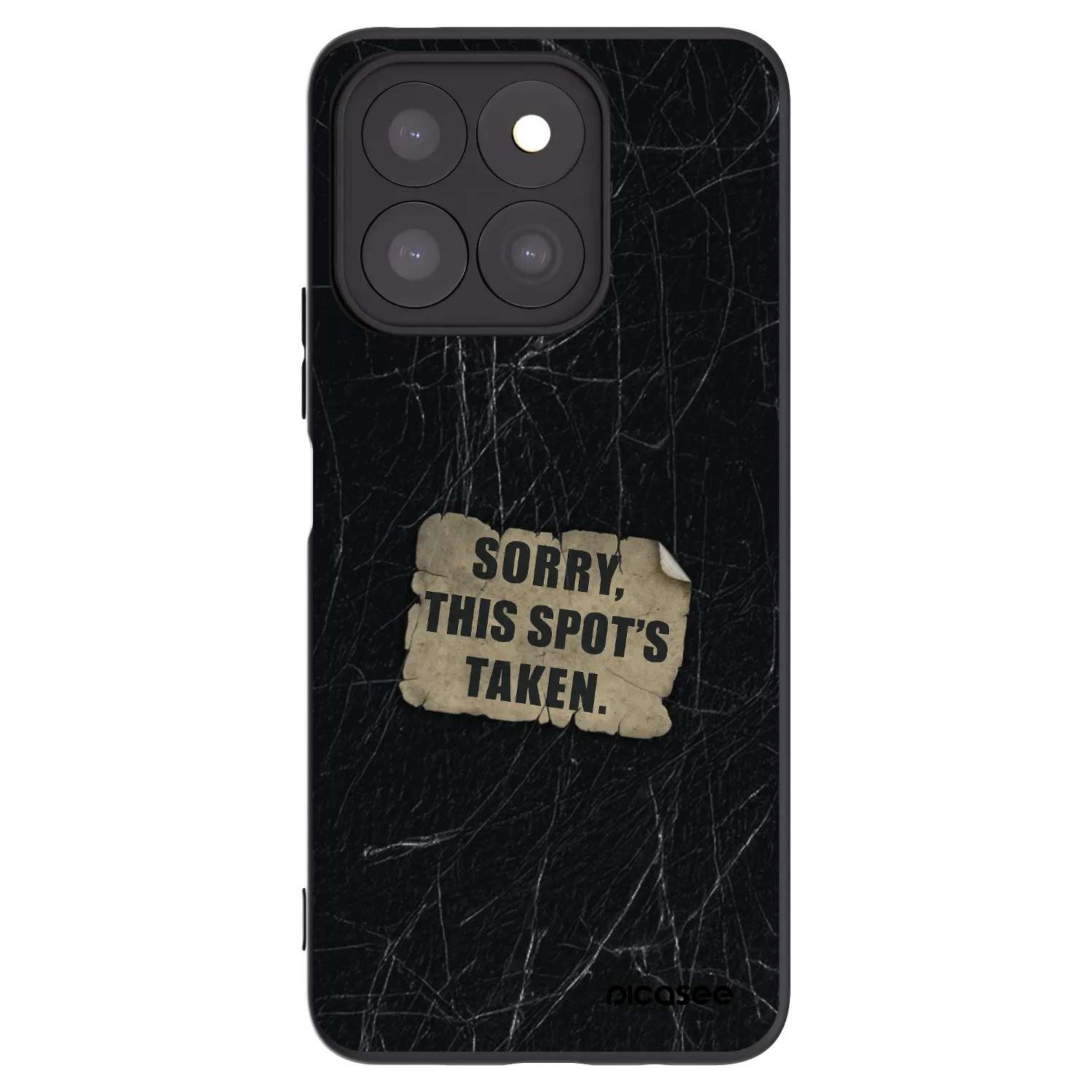 Picasee crna silikonska maskica za Honor X8c - SORRY