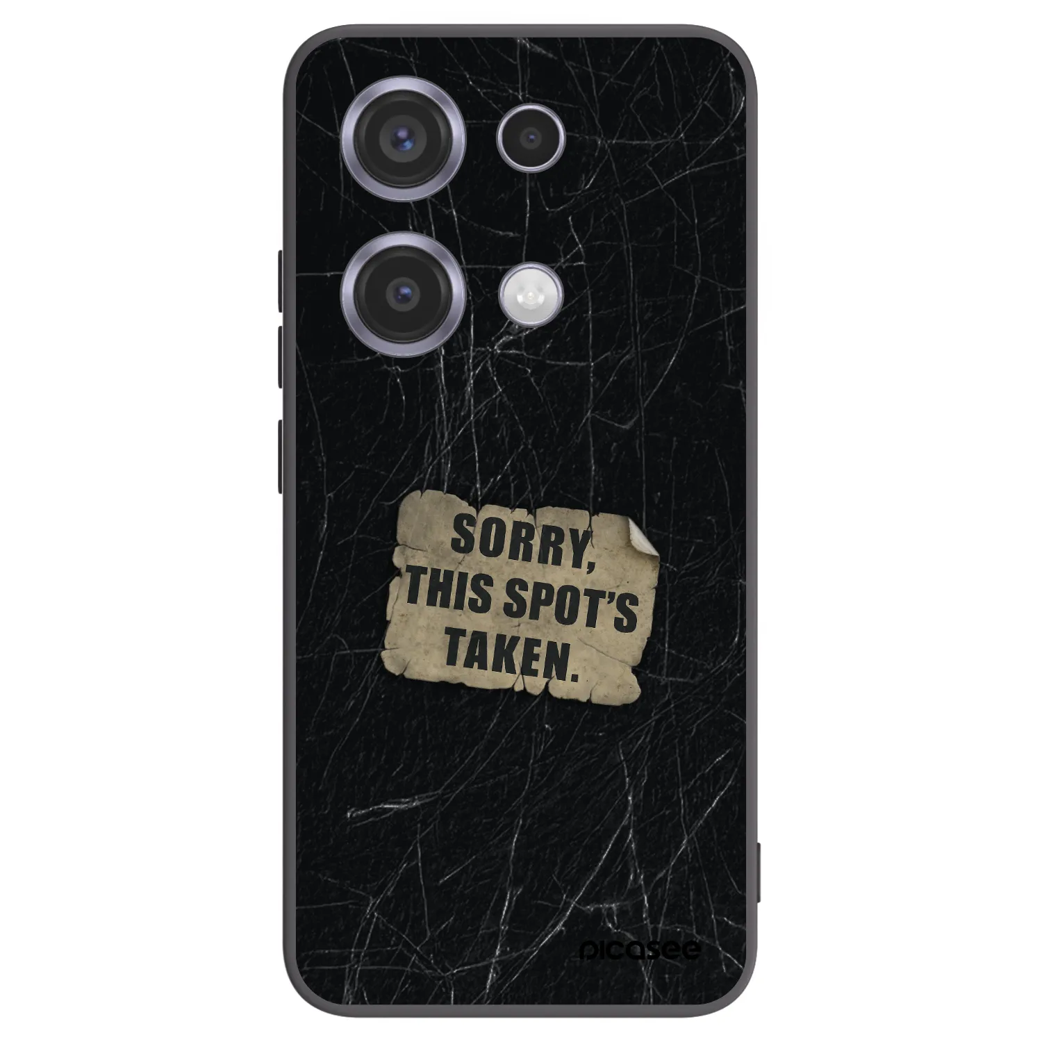 Picasee crna silikonska maskica za Xiaomi Redmi Note 14S - SORRY