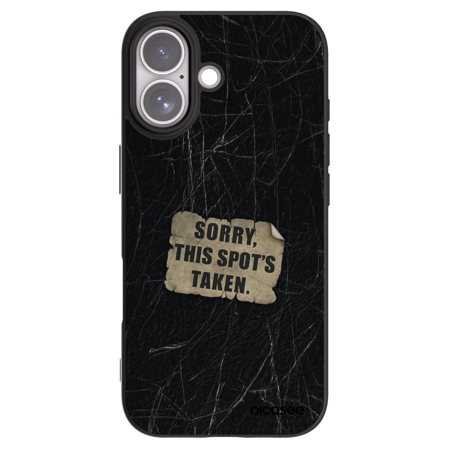 Picasee crna silikonska maskica za Apple iPhone 17 - SORRY