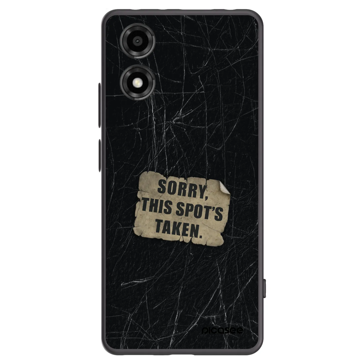 Picasee crna silikonska maskica za Motorola Moto E14 - SORRY