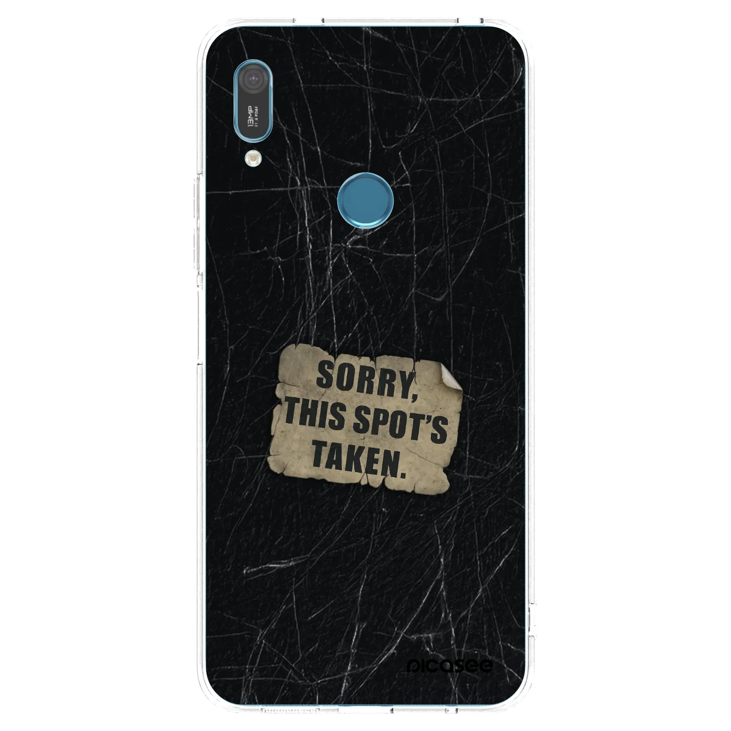 Picasee silikonska prozirna maskica za Huawei Y6 2019 - SORRY