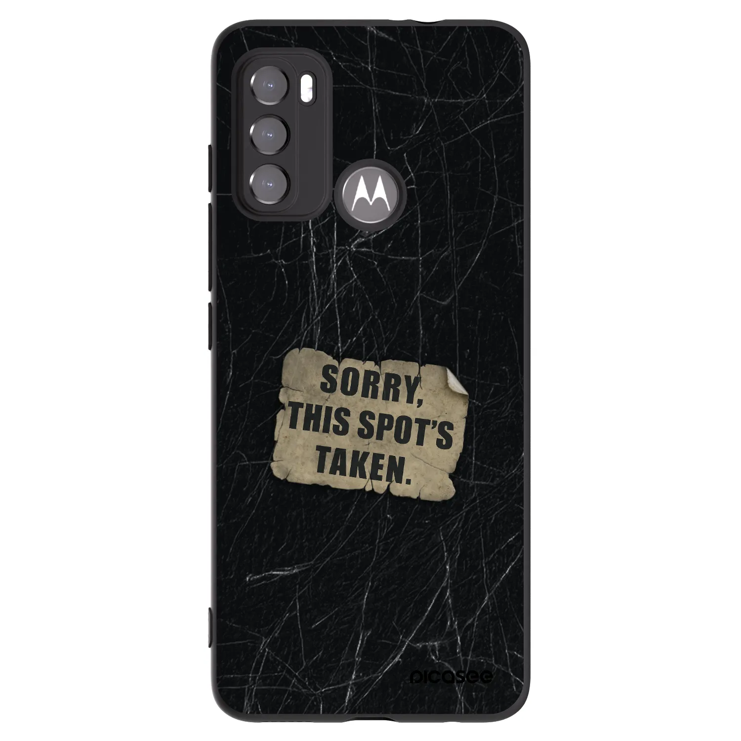 Picasee crna silikonska maskica za Motorola Edge 60 5G - SORRY