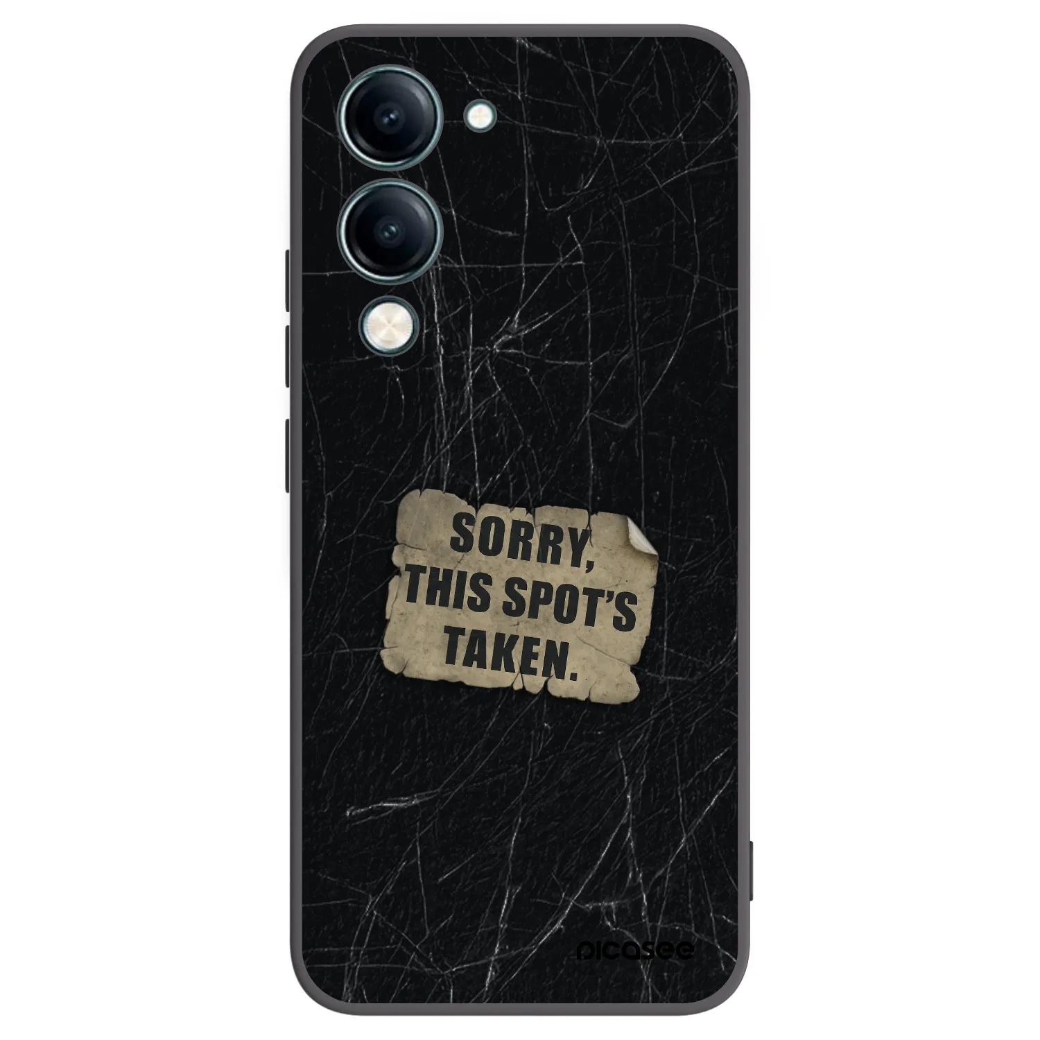 Picasee crna silikonska maskica za Vivo Y29s 5G - SORRY