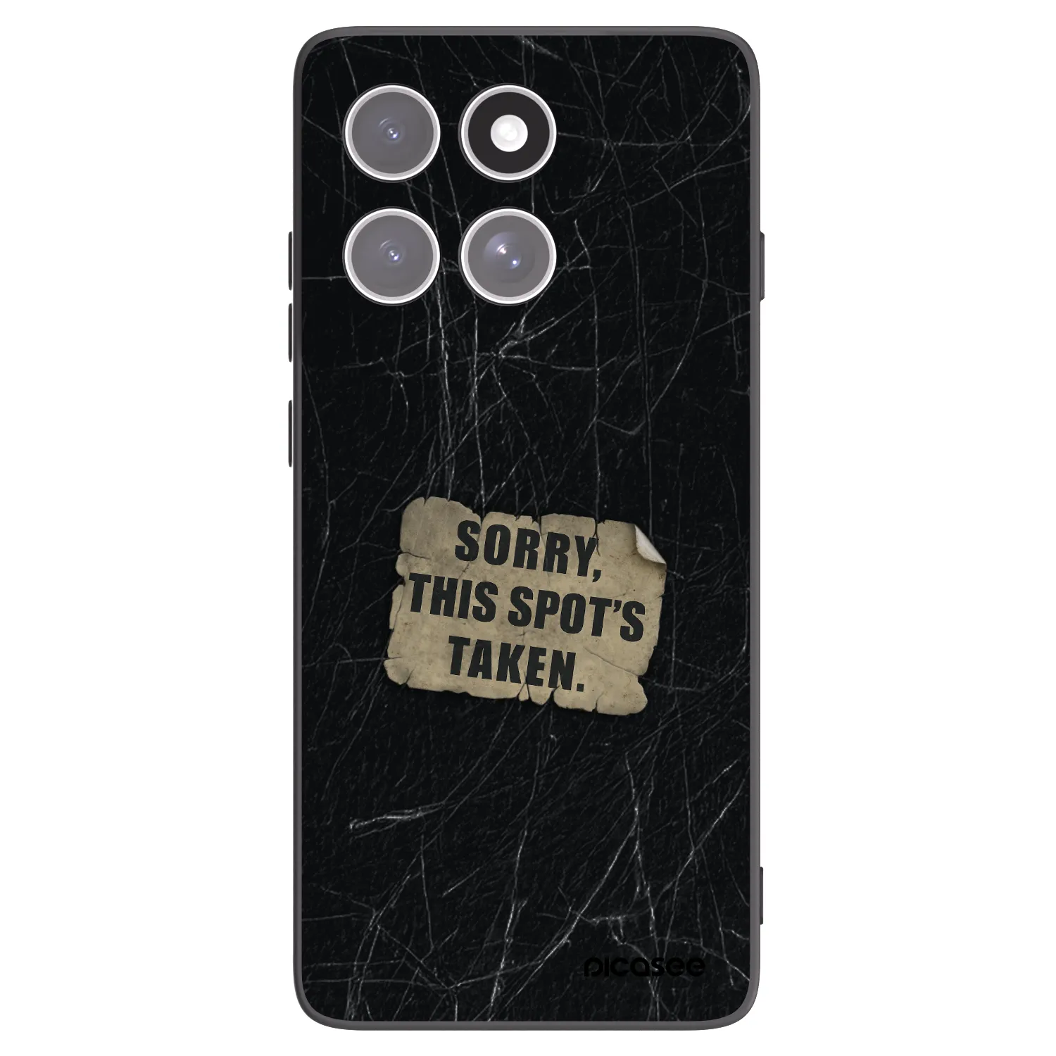 Picasee crna silikonska maskica za Motorola Edge 60 Fusion - SORRY