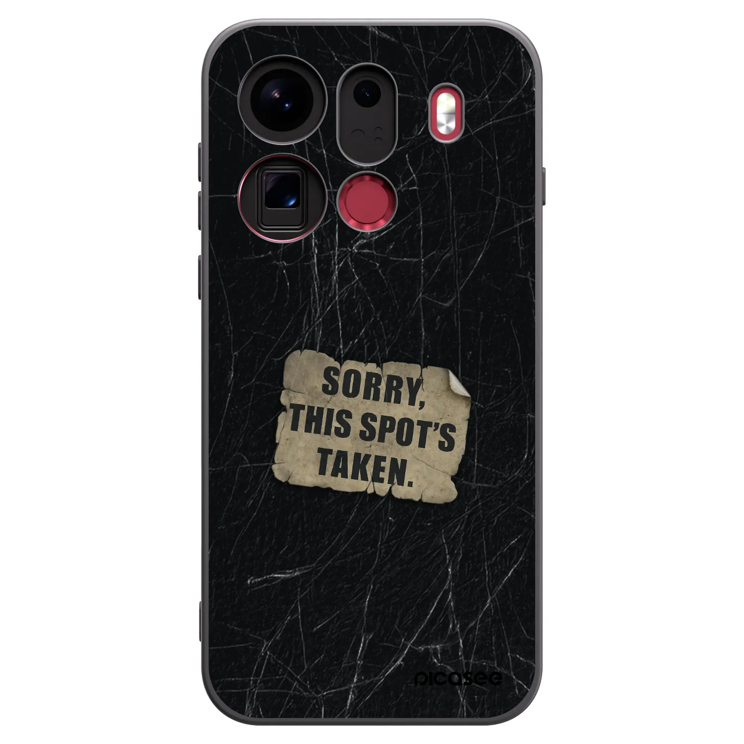 Picasee crna silikonska maskica za OPPO Find X9 Pro - SORRY