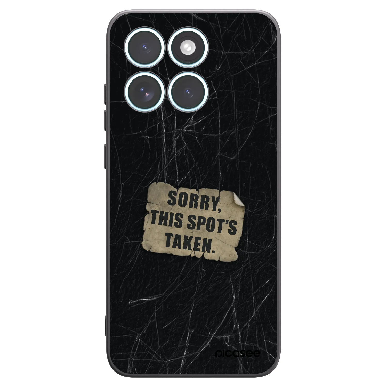 Picasee crna silikonska maskica za Motorola Edge 70 Fusion - SORRY