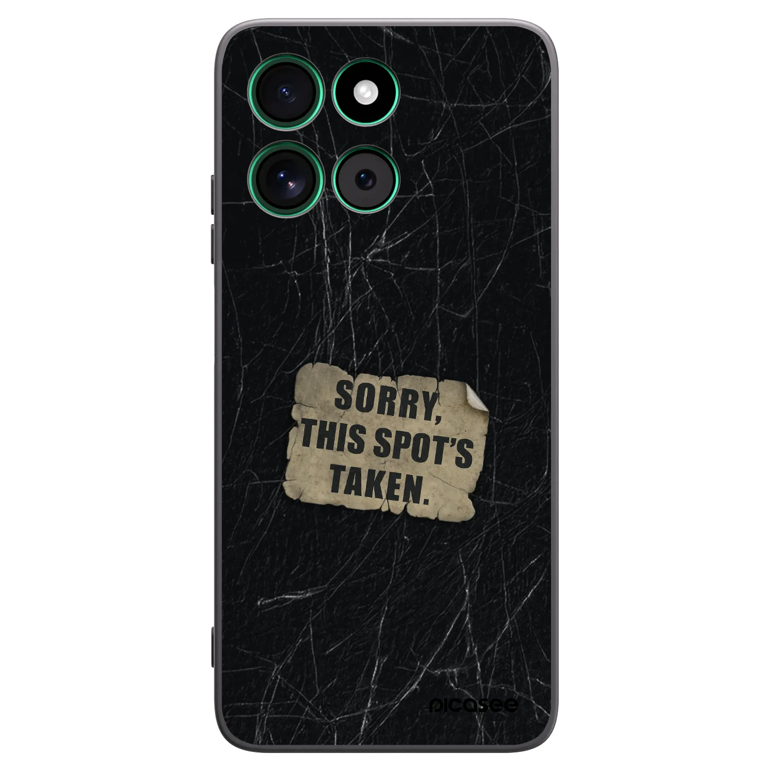 Picasee crna silikonska maskica za Motorola Moto G57 Power - SORRY