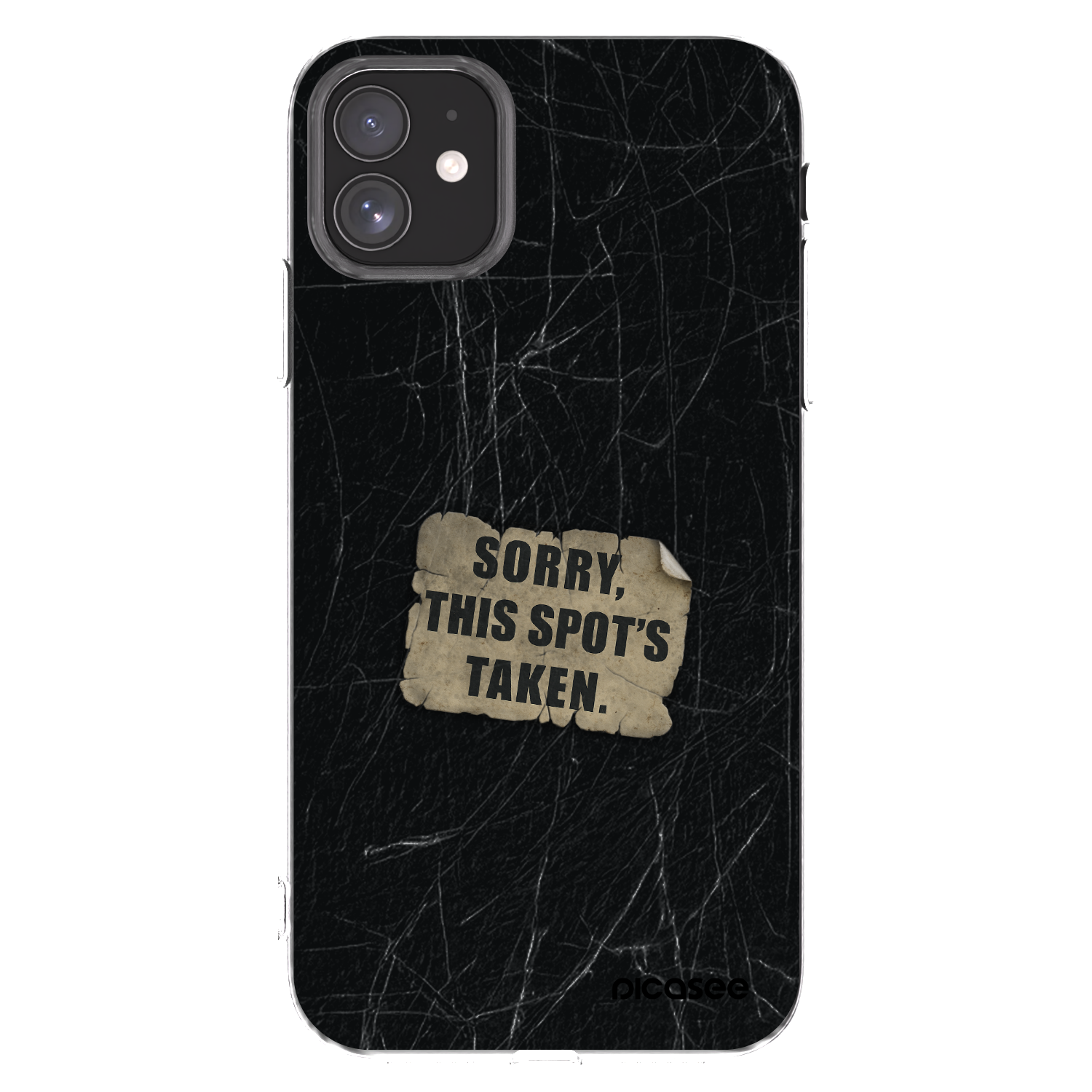 Picasee silikonska prozirna maskica za Apple iPhone 11 - SORRY