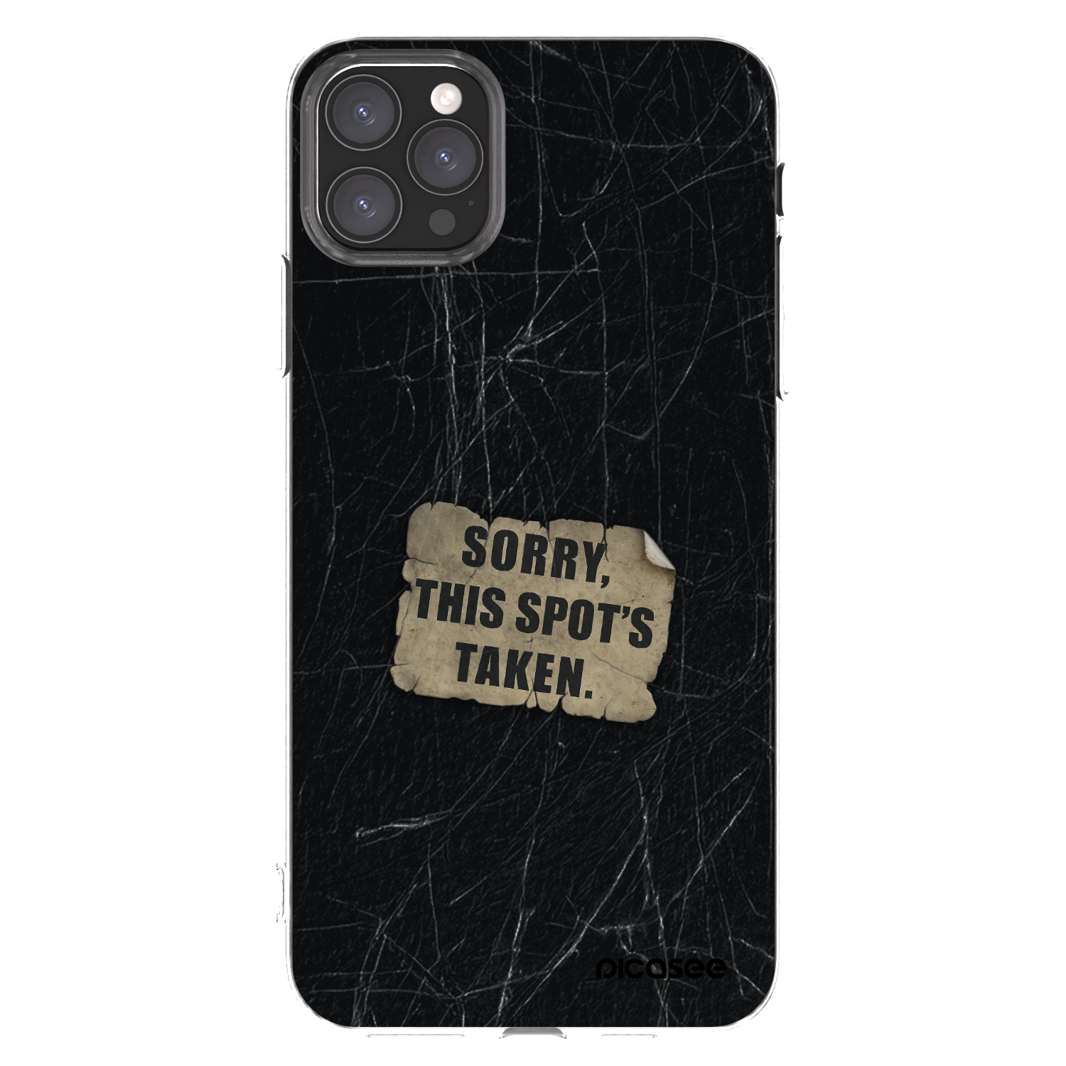 Picasee silikonska prozirna maskica za Apple iPhone 11 Pro Max - SORRY