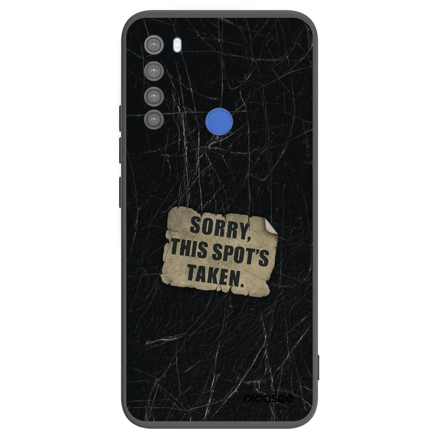 Picasee crna silikonska maskica za Xiaomi Redmi Note 8T - SORRY