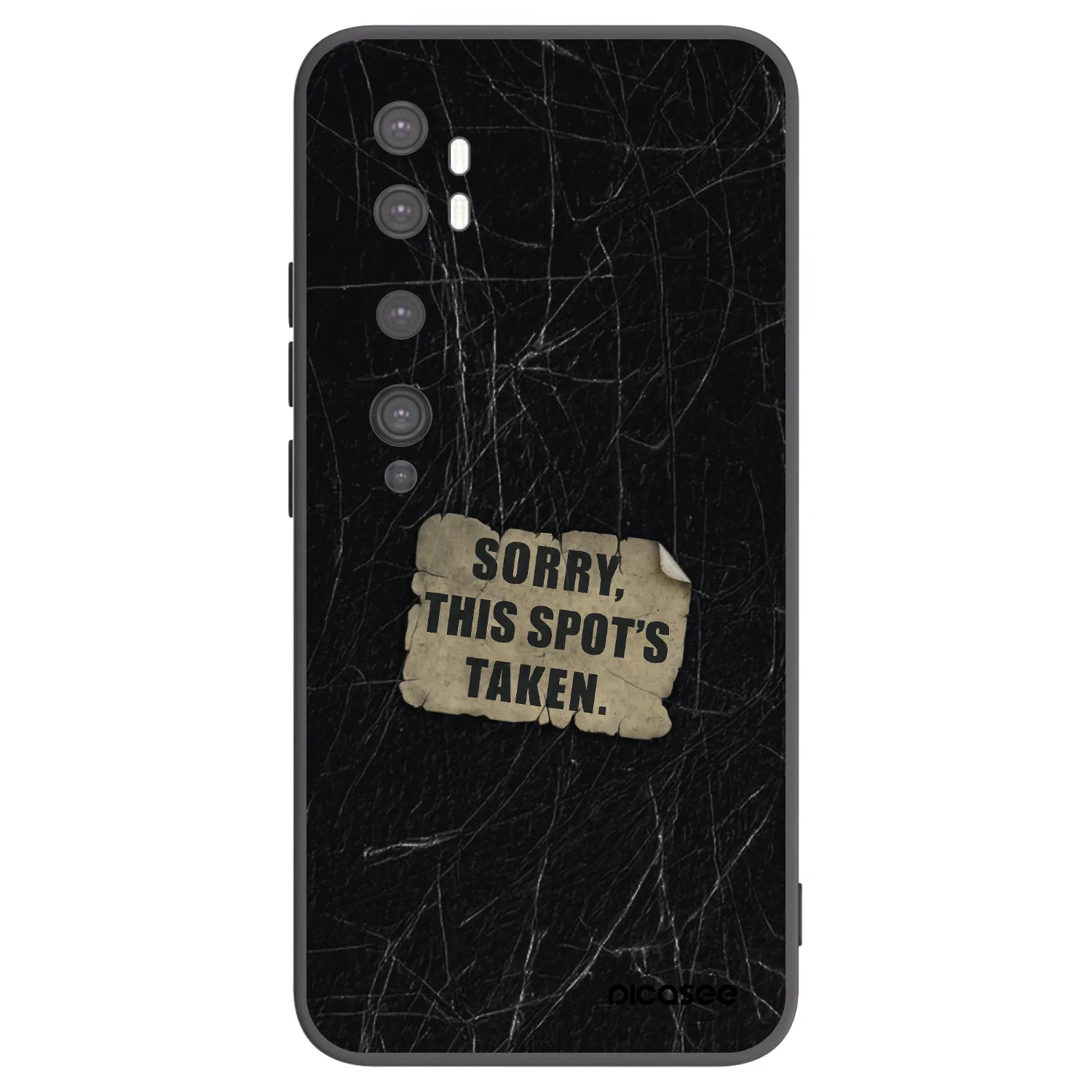 Picasee crna silikonska maskica za Xiaomi Mi Note 10 (Pro) - SORRY