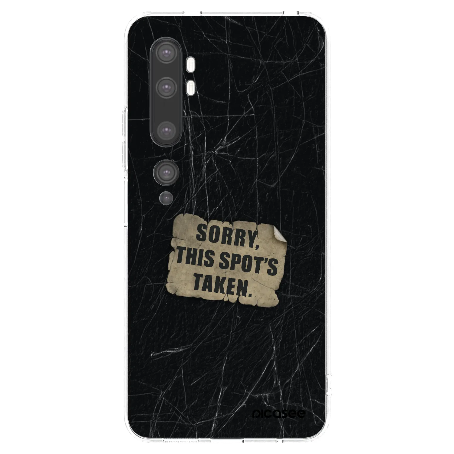 Picasee silikonska prozirna maskica za Xiaomi Mi Note 10 (Pro) - SORRY