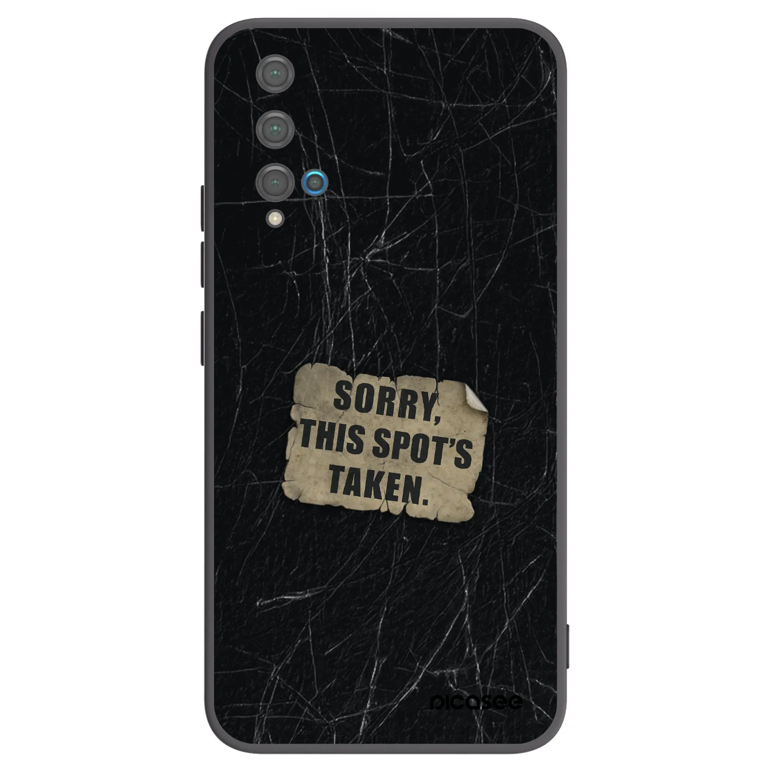Picasee crna silikonska maskica za Huawei Nova 5T - SORRY