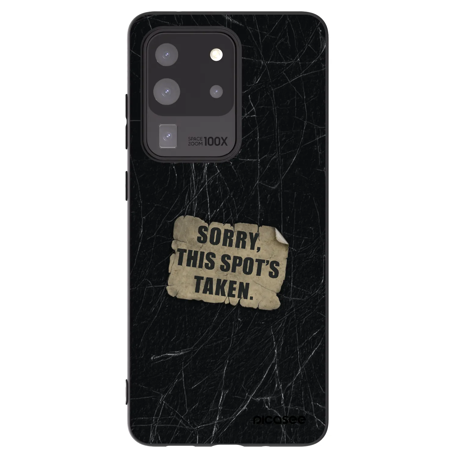 Picasee crna silikonska maskica za Samsung Galaxy S20 Ultra 5G G988F - SORRY