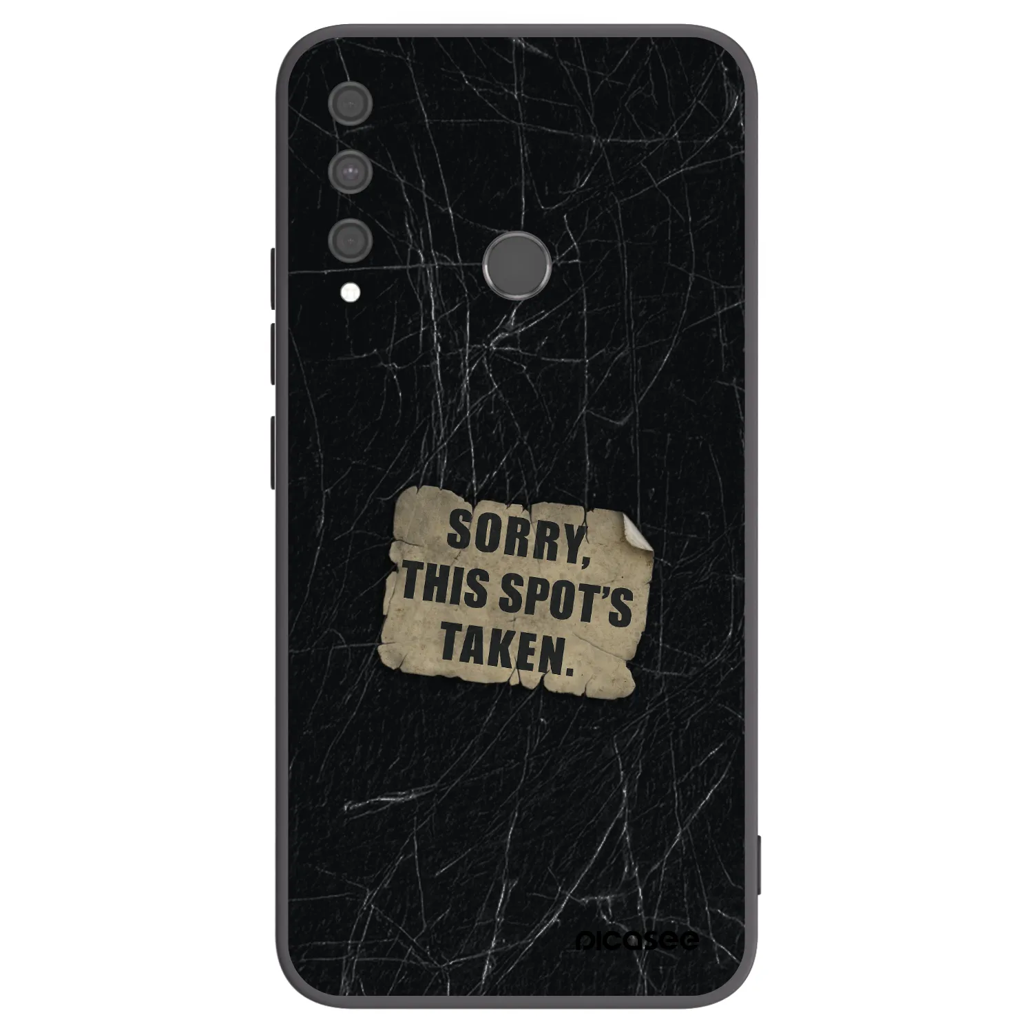 Picasee crna silikonska maskica za Huawei P40 Lite E - SORRY