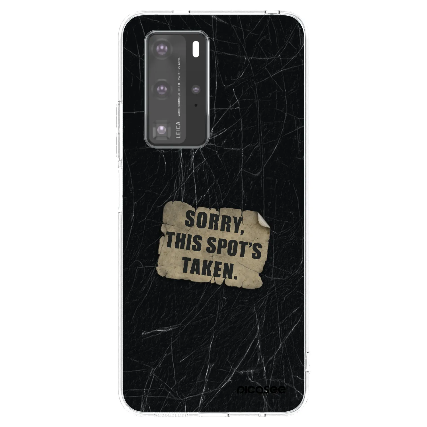 Picasee silikonska prozirna maskica za Huawei P40 Pro - SORRY