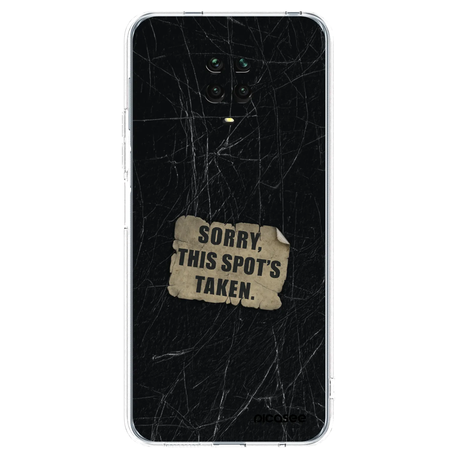 Picasee silikonska prozirna maskica za Xiaomi Redmi Note 9 Pro - SORRY