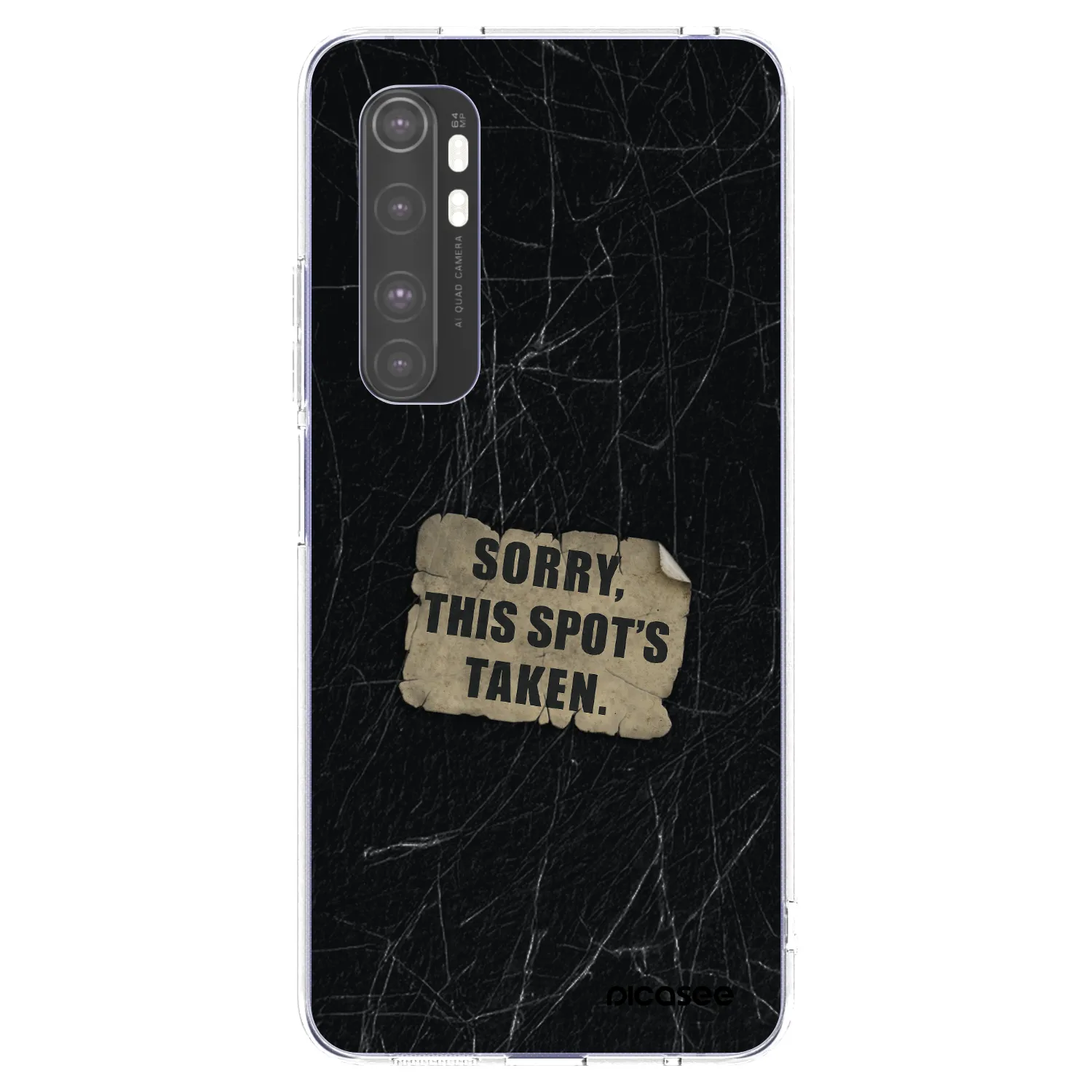 Picasee silikonska prozirna maskica za Xiaomi Mi Note 10 Lite - SORRY
