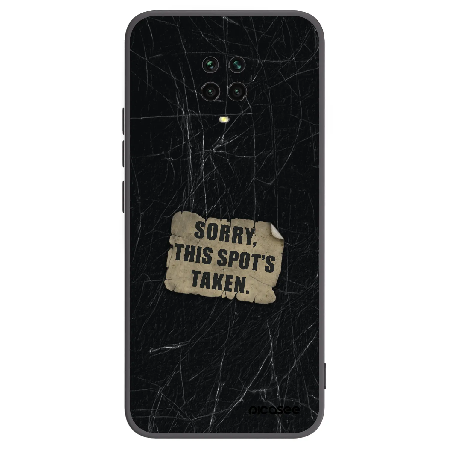 Picasee crna silikonska maskica za Xiaomi Redmi Note 9S - SORRY