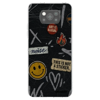 Picasee crna silikonska maskica za Xiaomi Poco X3 - STICKERS x TAGS