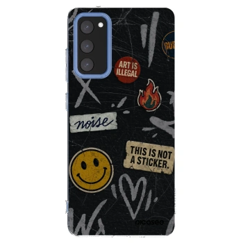 Picasee silikonska prozirna maskica za Samsung Galaxy S20 FE - STICKERS x TAGS