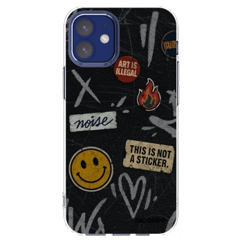 Picasee silikonska prozirna maskica za Apple iPhone 12 mini - STICKERS x TAGS