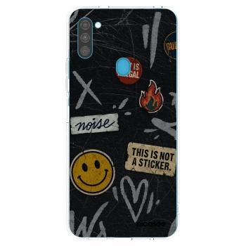 Picasee silikonska prozirna maskica za Samsung Galaxy M11 - STICKERS x TAGS