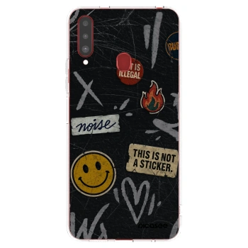 Picasee silikonska prozirna maskica za Samsung Galaxy A20s - STICKERS x TAGS