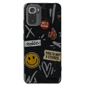 Picasee silikonska prozirna maskica za Xiaomi Redmi Note 10 - STICKERS x TAGS