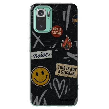 Picasee silikonska prozirna maskica za Xiaomi Redmi Note 10 Pro - STICKERS x TAGS